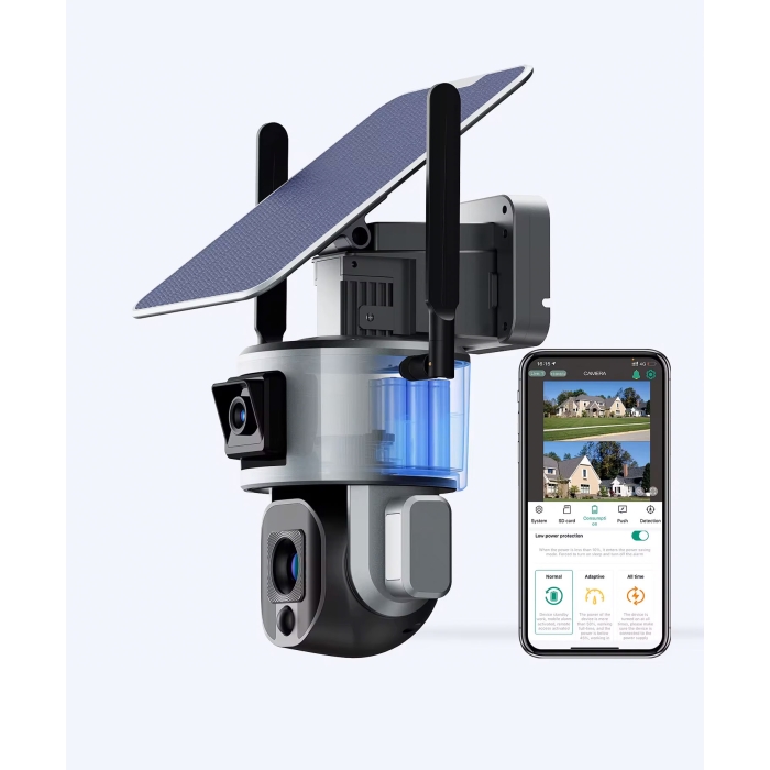 8MP Solar Security Camera | WiFi 10X Optical Zoom | Solar Panel Home Surveillance